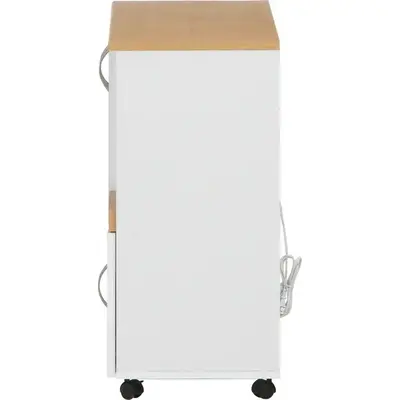 ファミリー キッチンカウンター 幅90cm ホワイト×ナチュラル サムネイル画像14