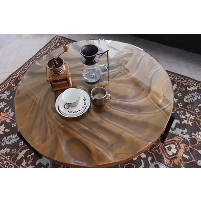 ラウンドテーブル 丸型 リビングテーブル [幅90] サムネイル画像7