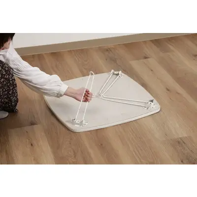 折りたたみ ローテーブル 60×60cm ホワイト サムネイル画像18