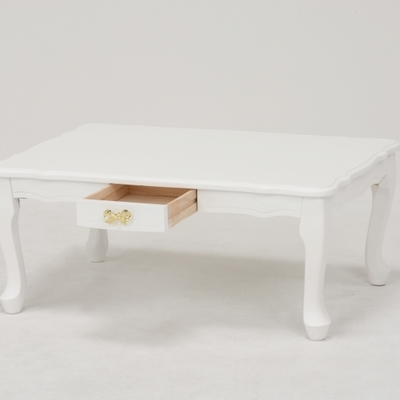 折れ脚テーブル（ホワイト）　MT-6040WH