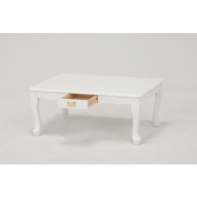 折れ脚テーブル（ホワイト）　MT-6040WH サムネイル画像1