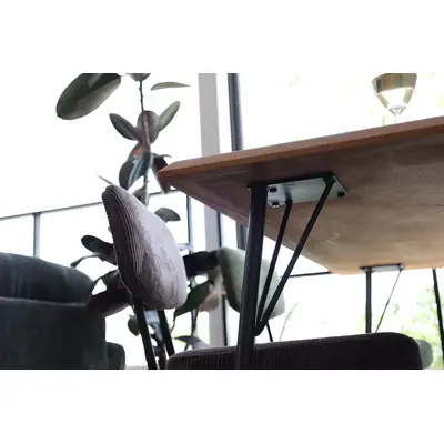ダイニングテーブル スチール 天然木 [幅75] サムネイル画像92