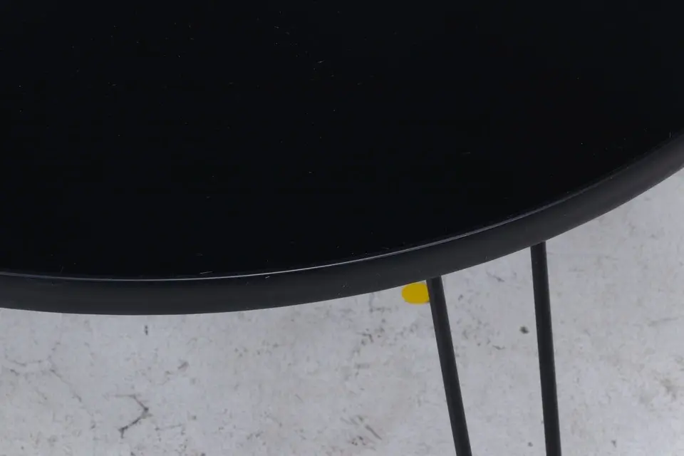折りたたみ　カラーテーブル　Φ60cm　2色展開　ブラック 画像11