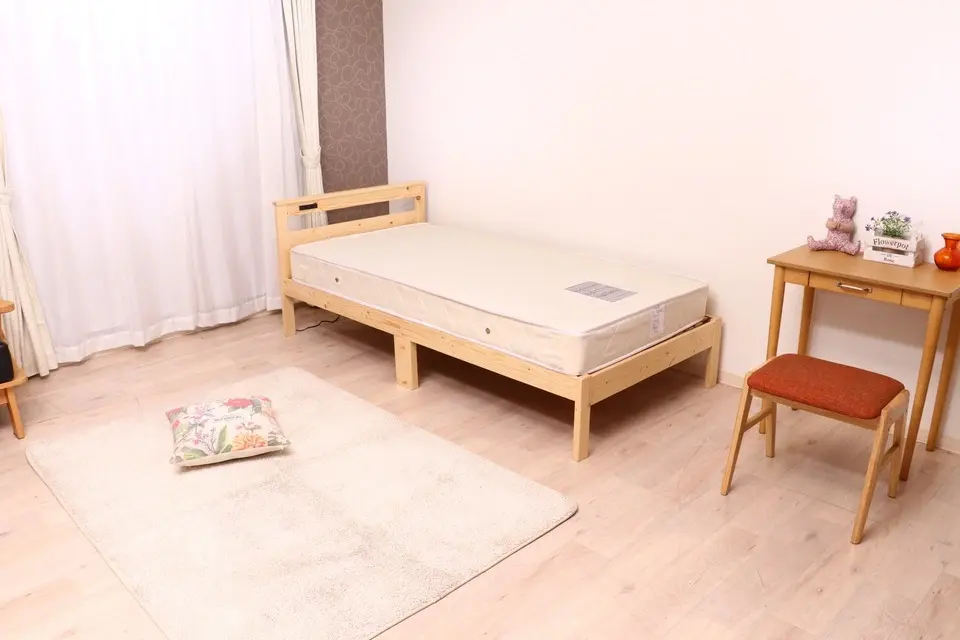 パイン材木製ベッド ブラザー 画像1