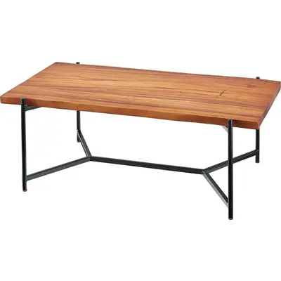 センターテーブル 天然木 スチール脚 [幅110] サムネイル画像7
