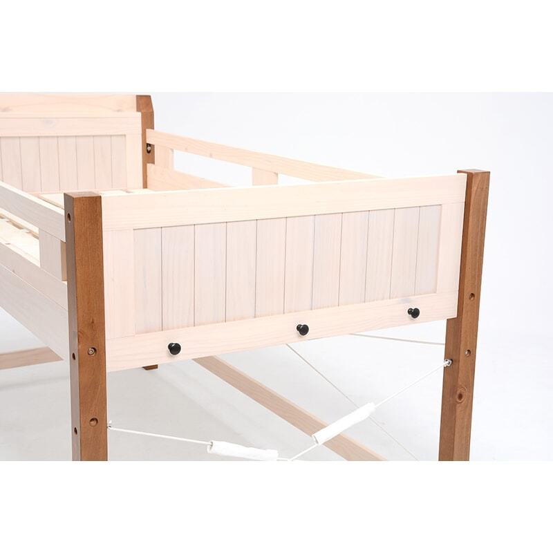 木製 ロフトベッド 2口コンセント付 [幅106/長さ210] 画像3