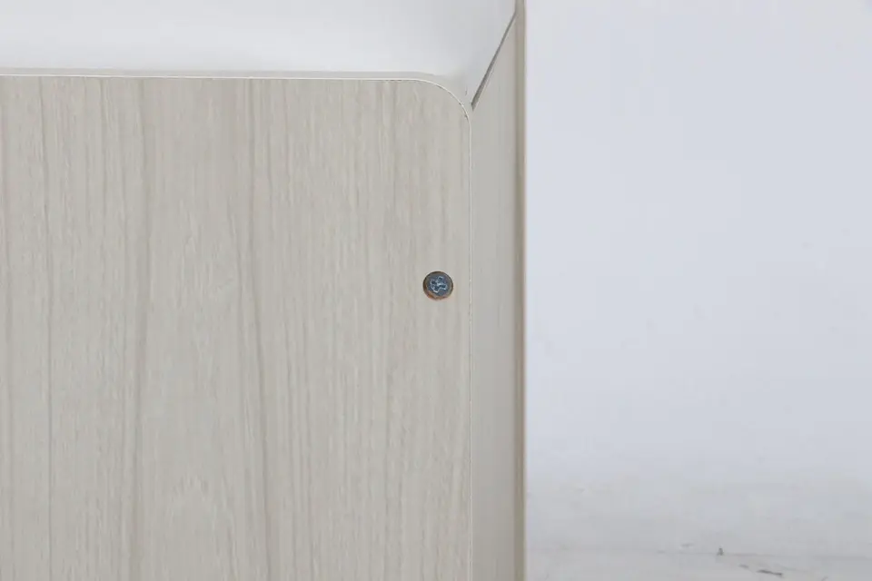 メルル ドレッサー(三面鏡) スツール付き ホワイト 木目調 画像44