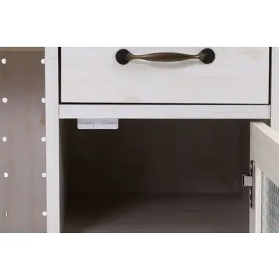 キッチンカウンター 幅90cm ナチュラル×ホワイト サムネイル画像3