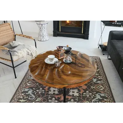 ラウンドテーブル 丸型 リビングテーブル [幅90] サムネイル画像2