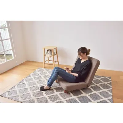 脚付き座椅子 天然木脚 14段階リクライニング [幅65] サムネイル画像9