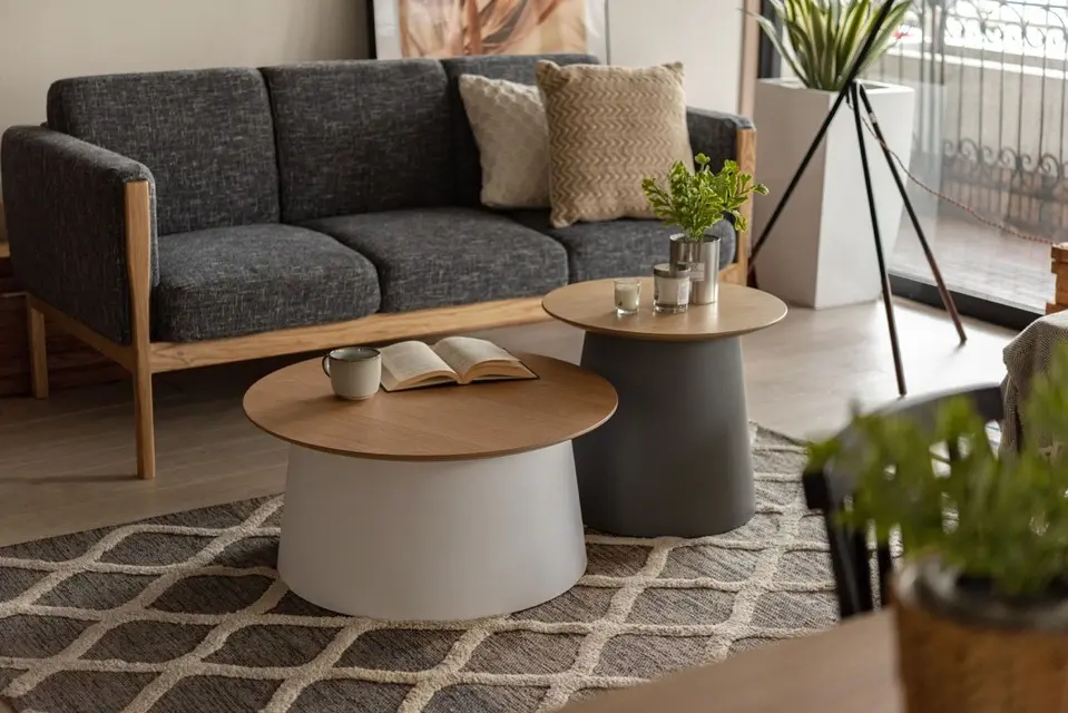 ラウンドテーブルL 丸型 リビングテーブル [幅69] | おしゃれな家具 