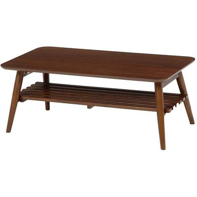 折れ脚テーブル ローテーブル [幅90] ブラウン