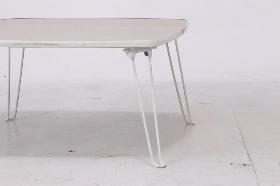 折りたたみ ローテーブル 60×60cm ホワイト 画像24