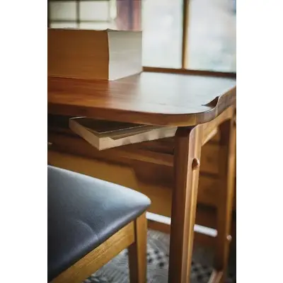 木製デスク [幅90/天然木] サムネイル画像4