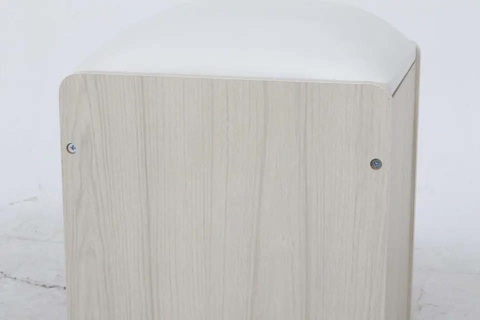 メルル ドレッサー(三面鏡) スツール付き ホワイト 木目調 画像107