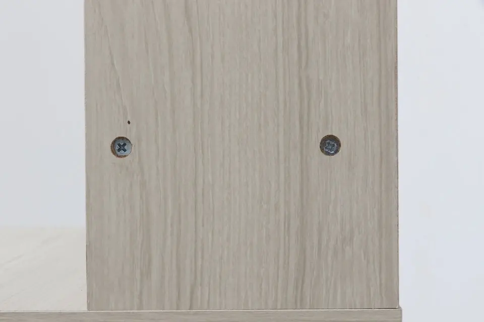 メルル ドレッサー(三面鏡) スツール付き ホワイト 木目調 画像6