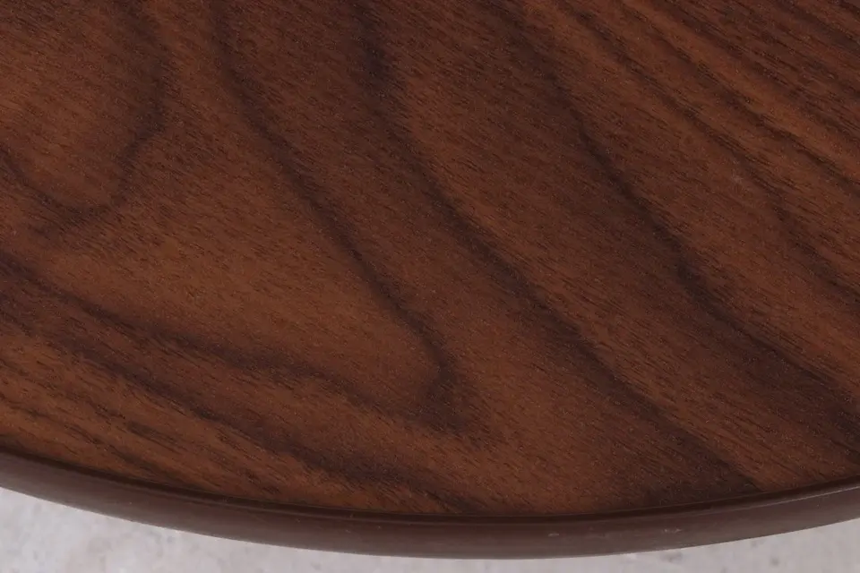 ローテーブル 折りたたみ Φ60cm ブラウン 画像7