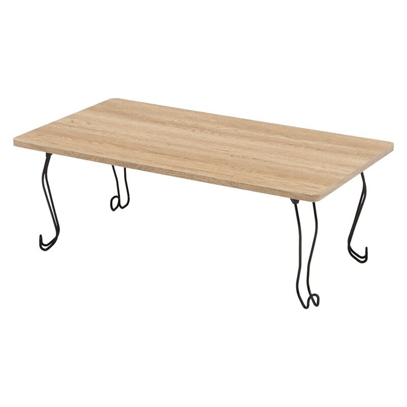 折れ脚テーブル ローテーブル 丸型 [幅90] 画像16