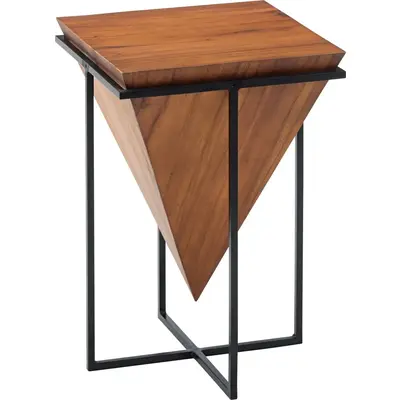 ジェラルド サイドテーブル 天然木 スチール [幅38] サムネイル画像4