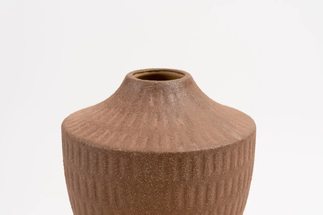 花瓶 花びん 素焼き風 陶器 画像14