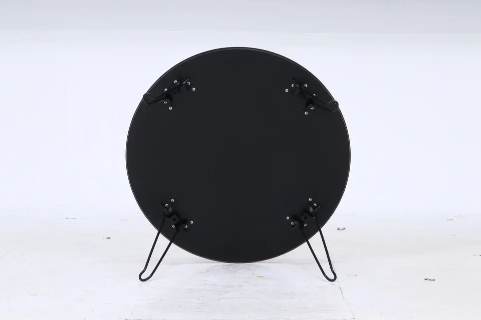折りたたみ　カラーテーブル　Φ60cm　2色展開　ブラック 画像3