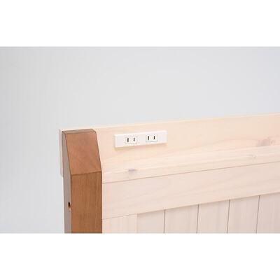 木製 ロフトベッド 2口コンセント付き [幅106/長さ210] サムネイル画像8