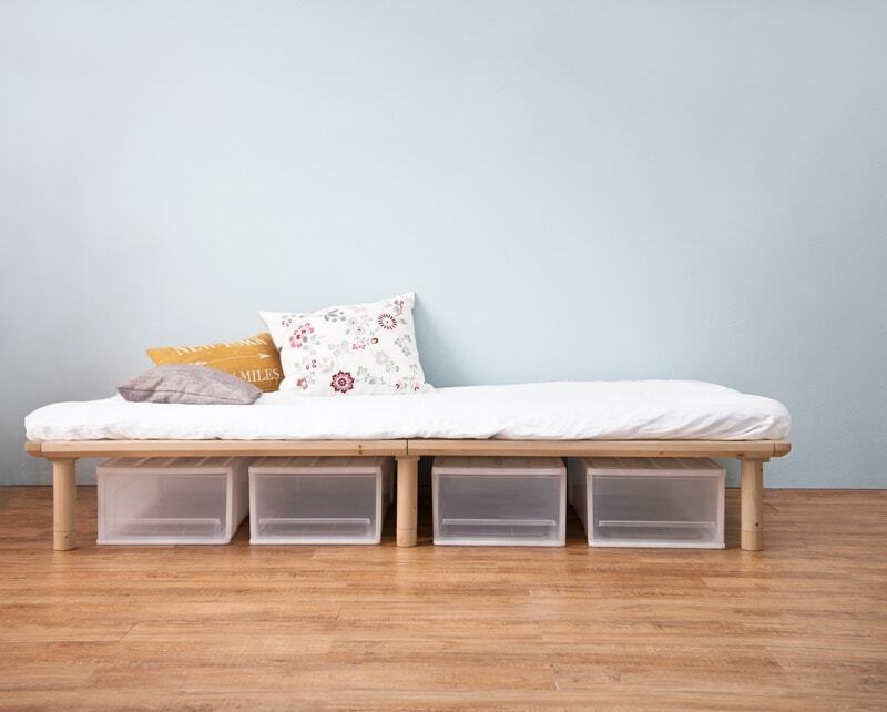 シングルベッド すのこベッド 高さ調整可 ローベッド兼用 [幅102/長さ210] 画像9